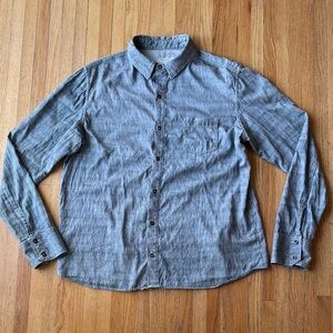 rag & bone Charcoal Striped Button-Down Shirt